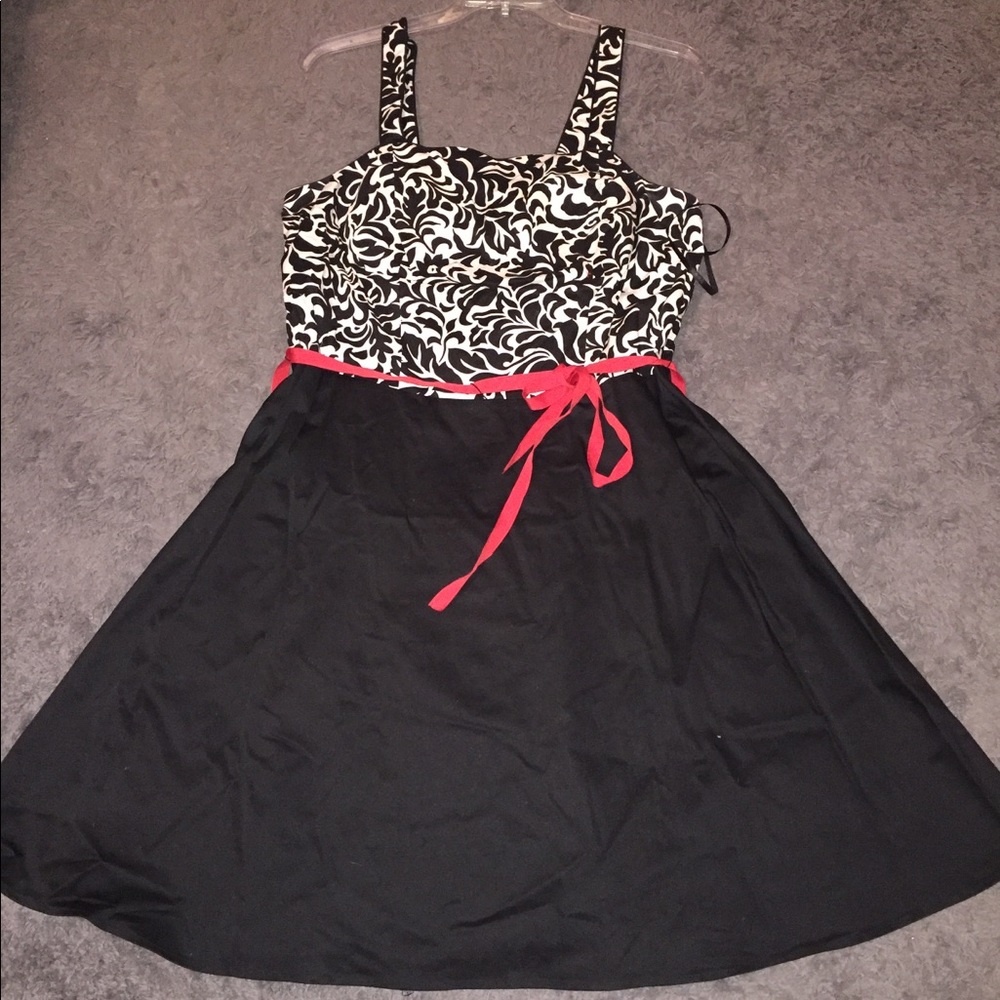 Black & White A-Line Dress